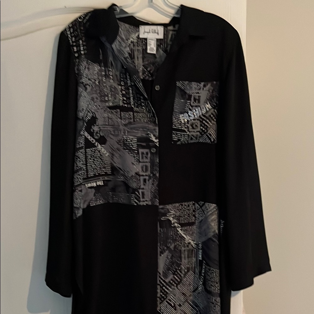 Chic Black and Gray Women's Jacket